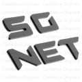 CarMetics Plastic 3D SONET Letters Logo Emblem for Kia Sonet