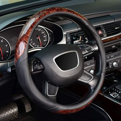 AWOKZA Car Steering Wheel Cover